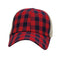 BHW Women's Plaid Trucker Hat w/ Ponytail Criss Cross Design
