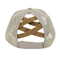 BHW Women's Plaid Trucker Hat w/ Ponytail Criss Cross Design