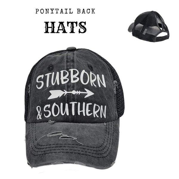 BHW Women's Trucker Hat w/ Ponytail Back