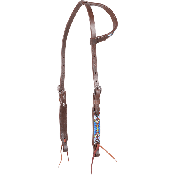 Cashel Cashel Beaded Blue/Green One Ear Headstall