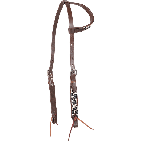 Cashel Cashel Beaded Grey Cheetah One Ear Headstall