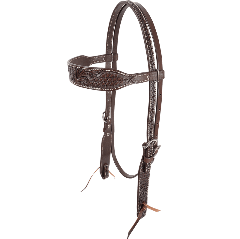 Cashel Cashel Chocolate Floral Browband Headstall