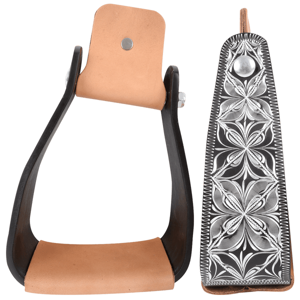 Cashel Cashel Engraved Slanted Stirrups