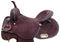Circle S 14" CIRCLE S Barrel Style Saddle with Teal Buck Stitch Accents