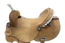 Circle S Circle S Barrel Style Rought Out Saddle with Rawhide Accents