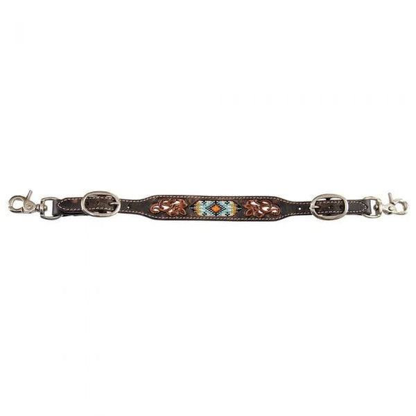 Circle Y Saddles Circle Y Distressed Beaded Tribal Wither Strap