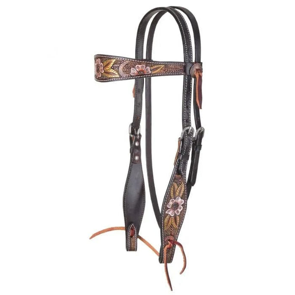 Circle Y Saddles Circle Y Dogwood Flower Browband Headstall