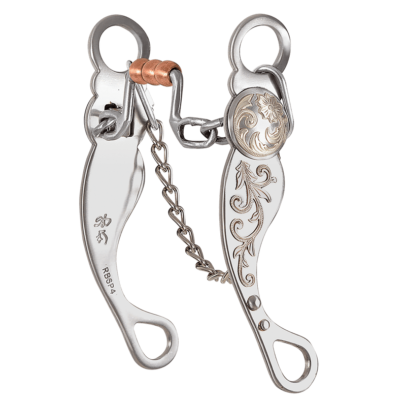 Classic Equine Classic Equine Roper Collection Square Port with Rollers Bit