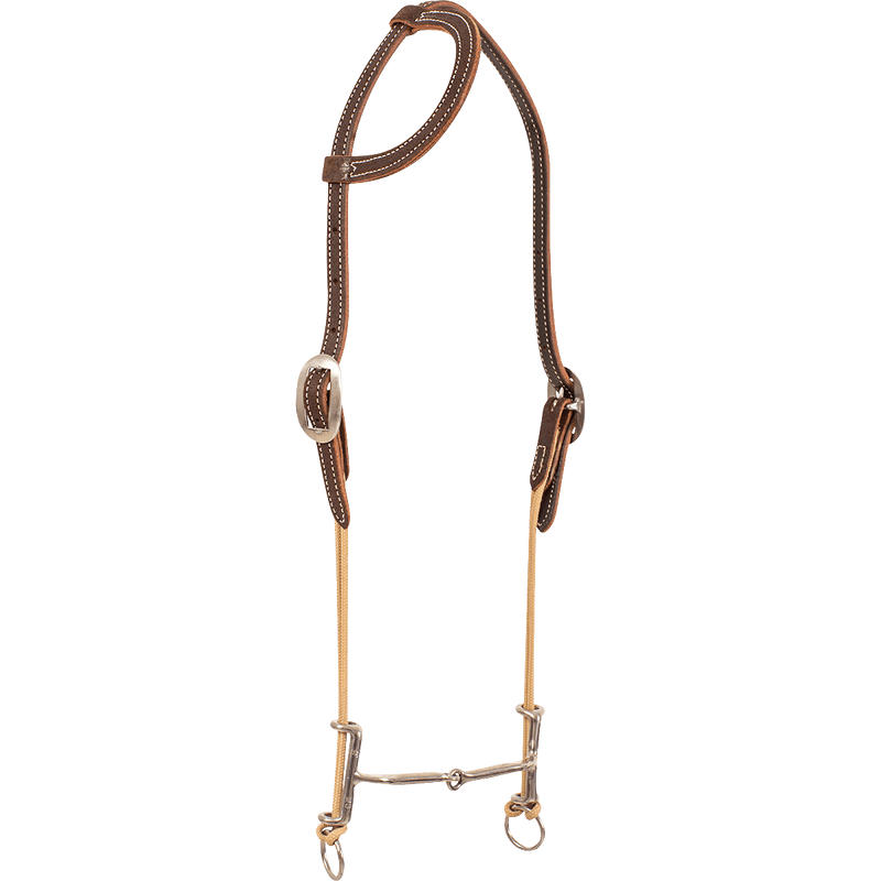 Classic Equine Loomis Smooth Snaffle One Ear Gag Headstall