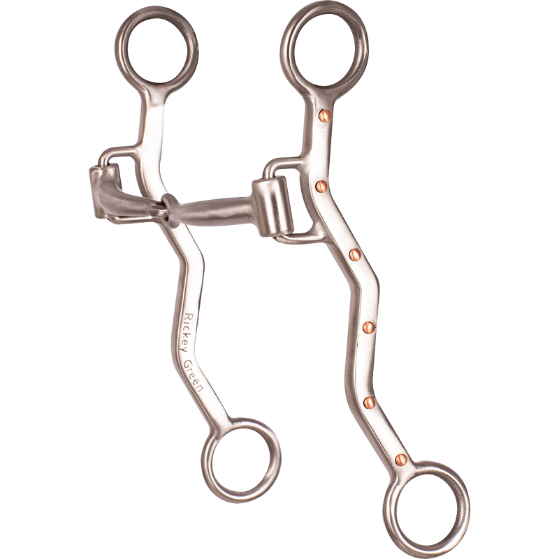 Classic Equine Rickey Green Long Shank Snaffle Bit