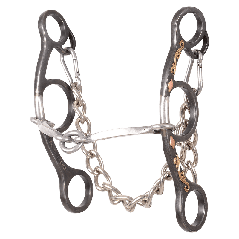 Classic Equine Sherry Cervi Diamond O-Ring Square Snaffle Short Shank Bit