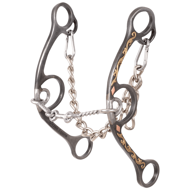 Classic Equine Sherry Cervi Diamond Small Twisted 3 pc Long Shank II Bit