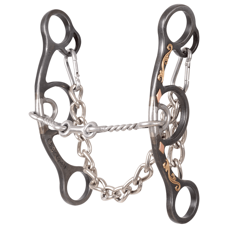 Classic Equine Sherry Cervi Diamond Small Twisted 3 pc Short Shank II Bit
