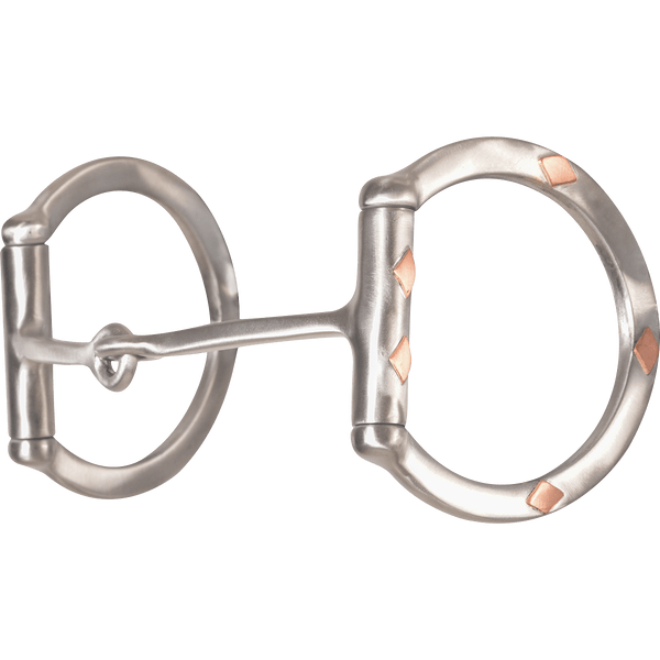 Classic Equine Sherry Cervi Diamond Square Stainless Steel Snaffle Dee Ring