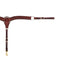 Cowboy Tack Cowboy Tack 2 3/4″ Rosewood Leather Spider Stamp Breast Collar