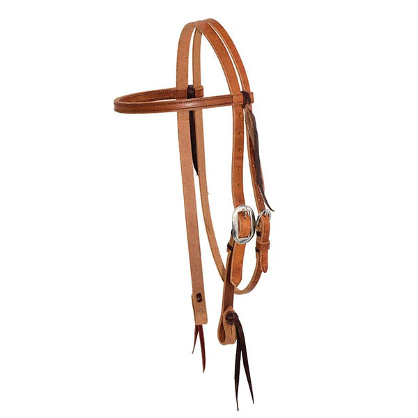 Cowboy Tack Cowboy Tack 3/4″ Twisted & Tied Leather Browband Headstall