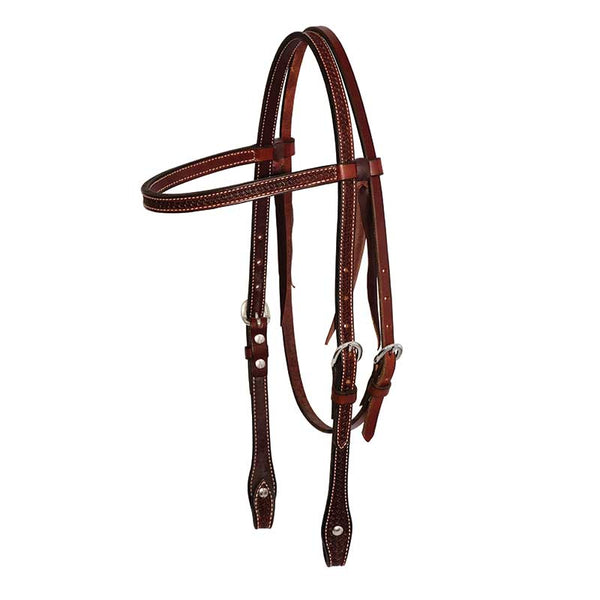 Cowboy Tack Cowboy Tack 5/8″ Rosewood Leather Spider Stamp Browband Headstall