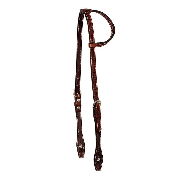 Cowboy Tack Cowboy Tack 5/8″ Rosewood Leather Spider Stamp One Ear Headstall