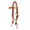Cowboy Tack Cowboy Tack 5/8″ Rough Out Leather Twisted and Tied Browband Headstall