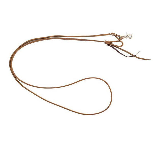 Cowboy Tack Cowboy Tack 5/8” x 8’ Harness Leather Roping Reins with Water Loop