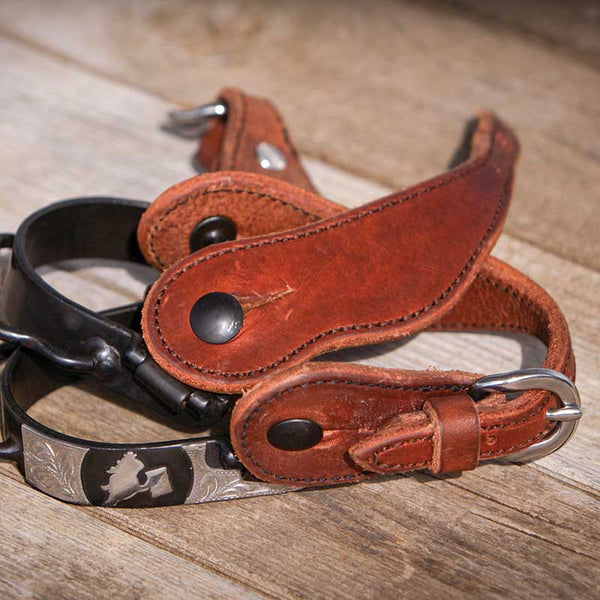 Cowboy Tack Cowboy Tack Youth Harness Leather Cowboy Spur Straps