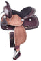 Double T 10" Double T Basketweave Tooled Saddle