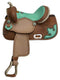 Double T 13" Alligator Print Barrel Saddle