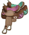 Double T Double T 13" Alligator Print Barrel Saddle