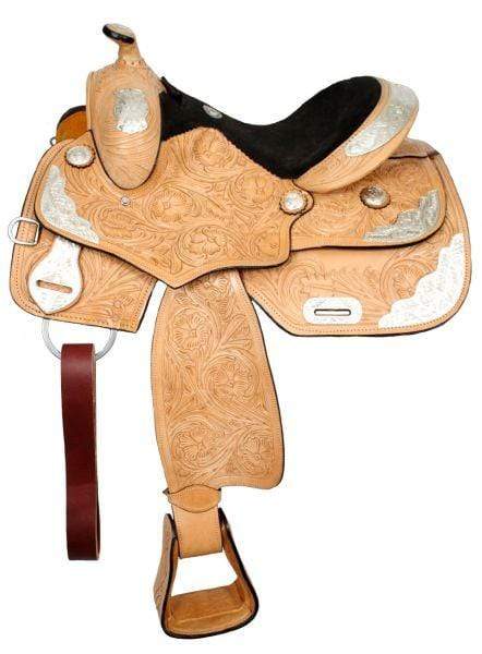 Double T Double T 14" Fully Tooled Youth Show Saddle