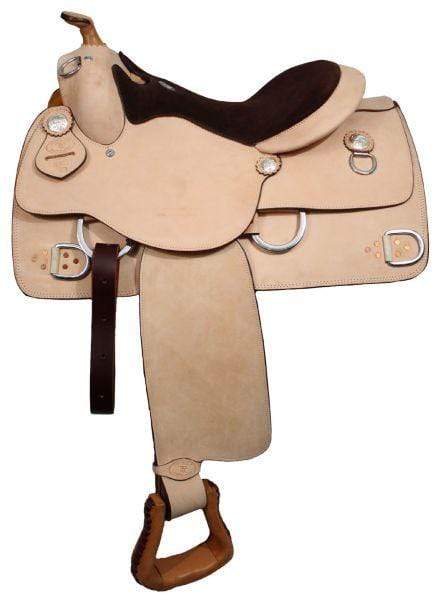 Double T Double T 16" Premium Leather Training Saddle