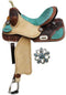 Double T Double T Alligator Inlay Barrel Saddle