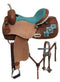 Double T Double T "Arctic Aztec" Print Barrel Saddle Set