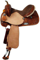 Double T Double T Barrel Saddle With Turquoise Stones