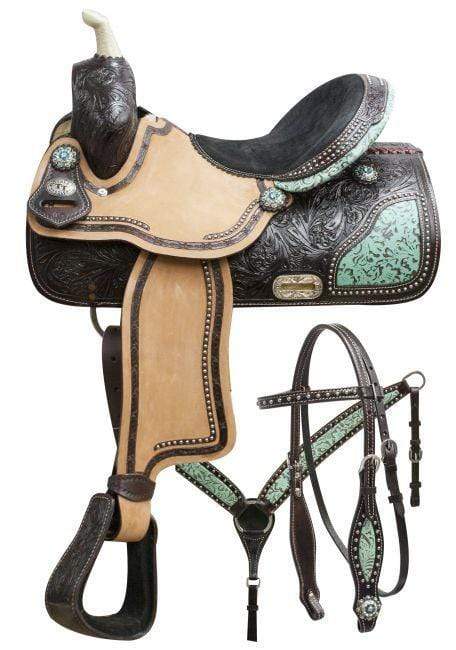 Double T Double T Dark Chocolate Barrel Saddle Set