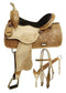Double T Double T Rainbow Crystal Barrel Saddle Set