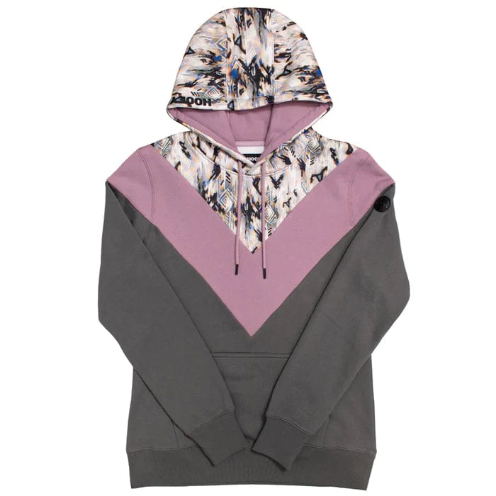 Hooey Hooey "Berkley" Aztec/Purple/Charcoal Chevron Pattern Hoodie