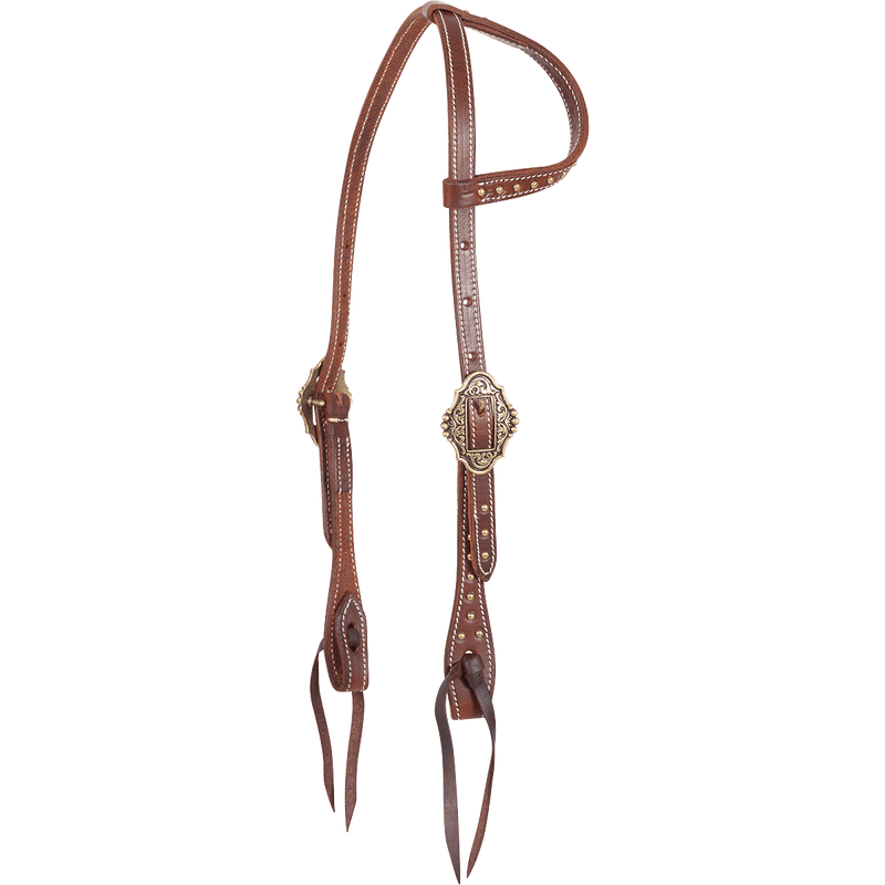Martin Saddlery Martin Saddlery Brass Buckle One Ear Headstall