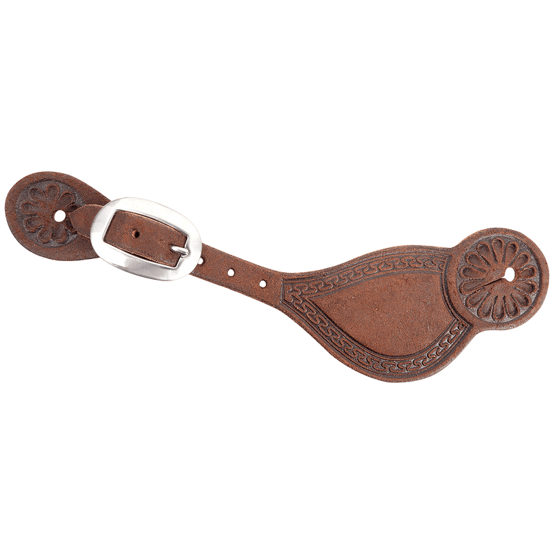 Martin Saddlery Martin Saddlery Chocolate Roughout Tombstone Spur Straps