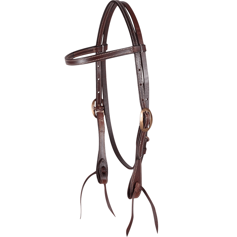 Martin Saddlery Martin Saddlery Chocolate Skirting Browband Headstall