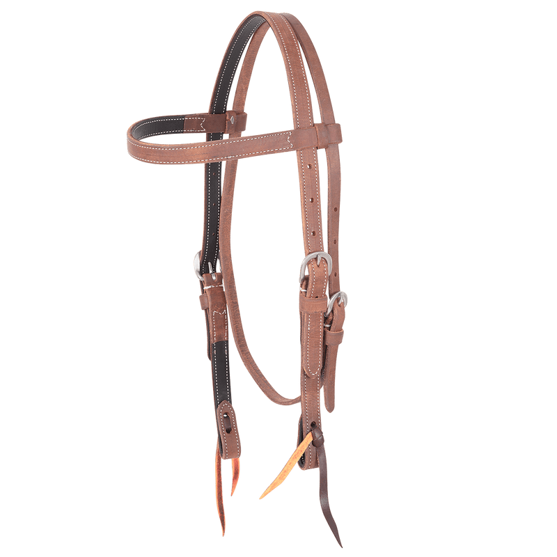 Martin Saddlery Martin Saddlery Lined Doubled & Stitched Browband Headstall