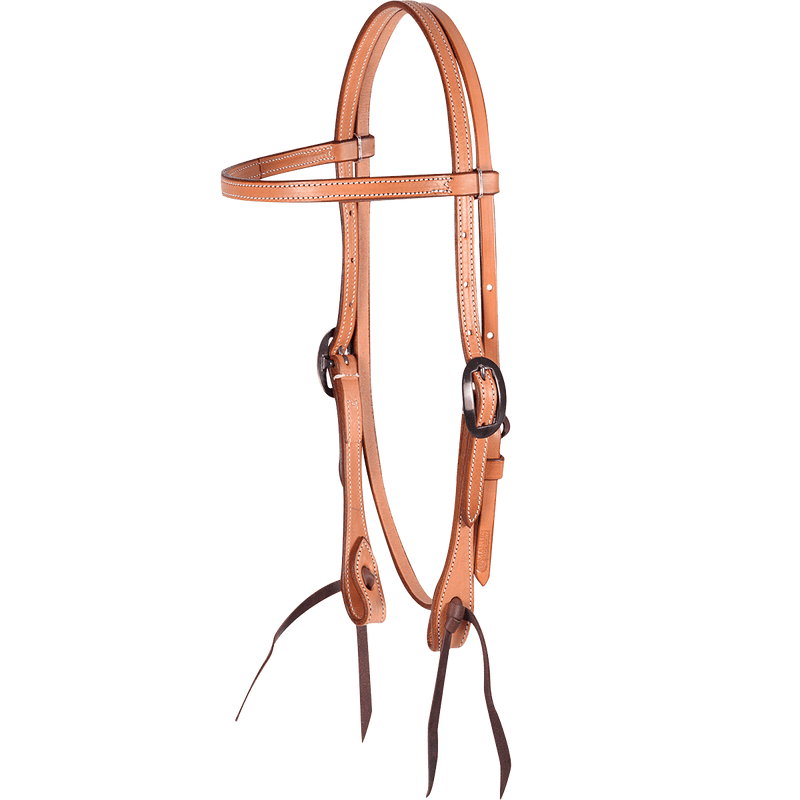 Martin Saddlery Martin Saddlery Natural Skirting Browband Headstall