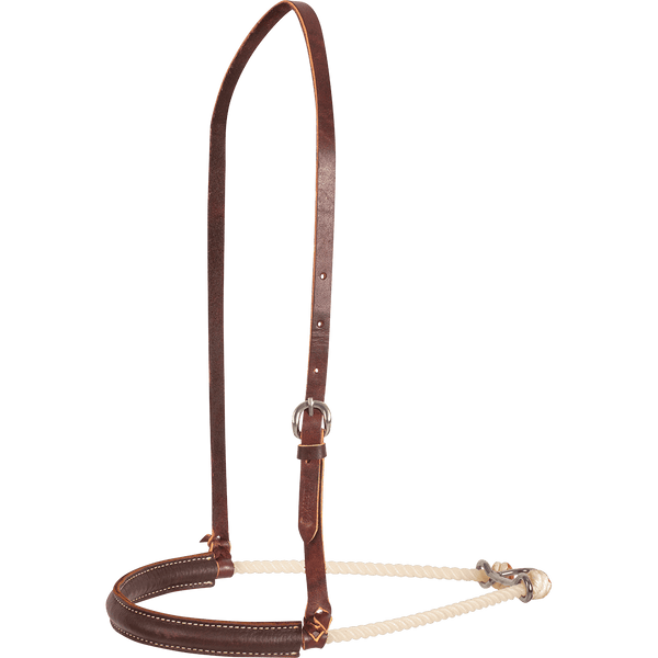 Martin Saddlery Martin Saddlery Single Rope Noseband w/ Chocolate Leather Cover
