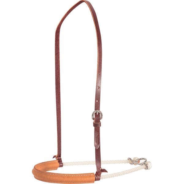 Martin Saddlery Martin Saddlery Single Rope Noseband w/ Natural Leather Cover