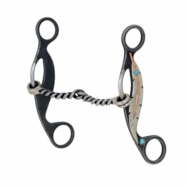 Metalab Metalab Feather Collection Twisted Snaffle Gag Bit