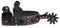 Professional's Choice Professional's Choice 3/4" Black Dot Spur-Ladies/Youth