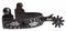 Professional's Choice Professional's Choice 3/4" Black Feather Spur-Ladies/Youth