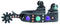 Professional's Choice Professional's Choice 3/4" Purple Dot Spur-Ladies/Youth