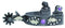 Professional's Choice Professional's Choice 3/4" Purple Feather Spur-Ladies/Youth
