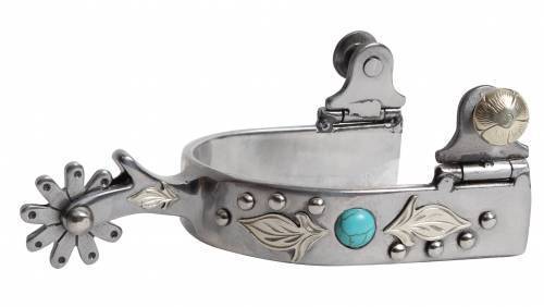 Professional's Choice Professional's Choice 3/4" Turquoise Feather Spur-Ladies/Youth