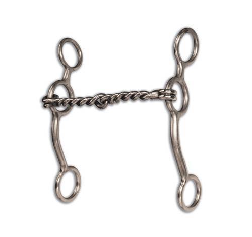Professional's Choice Professional's Choice Equisential Performance Long Shank Bit - Twisted Wire Snaffle